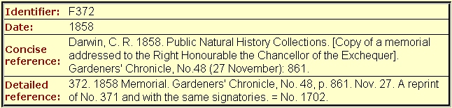 A sample record from the bibliographical database