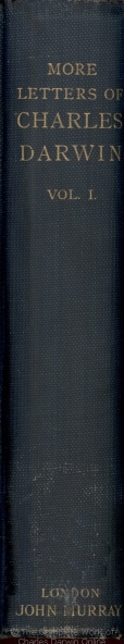 More Letters of Darwin, vol. 1, 1903